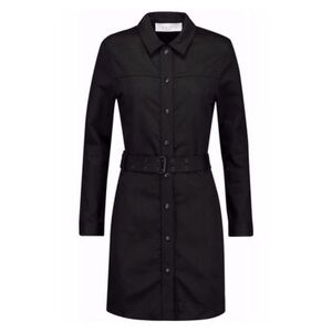 IRO - Ashley Belted Cotton Twill Dress in Black